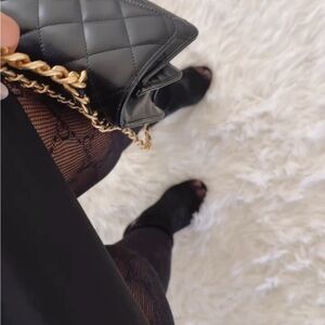 Gucci knitted interlocking G pattern tights